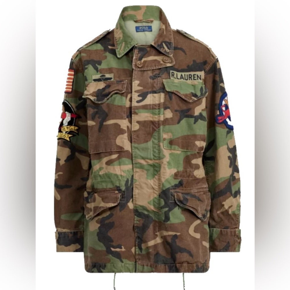 Ralph Lauren Camo Utility Jacket with Patch Details